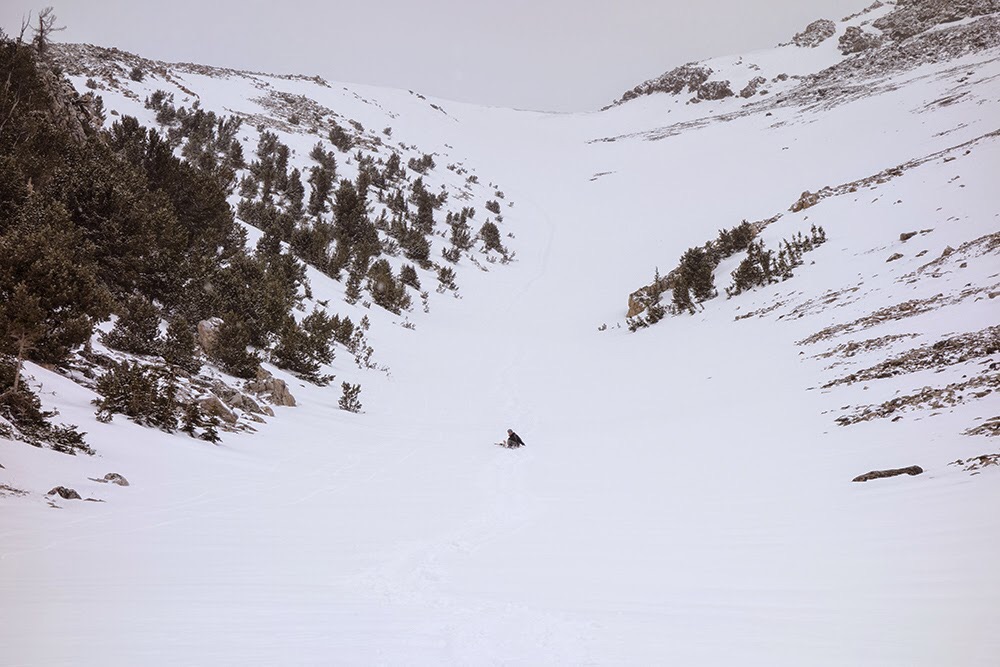 Sliding down the peak. Larry Prescott Photo 