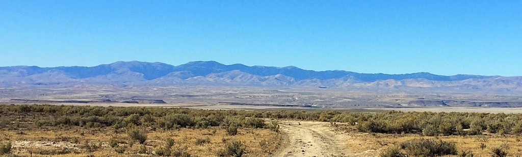 The view from Big Foot Butte is impressive and stretches from the Owyhees, shown here, across the vast volcanic plain to the Boise Mountains.