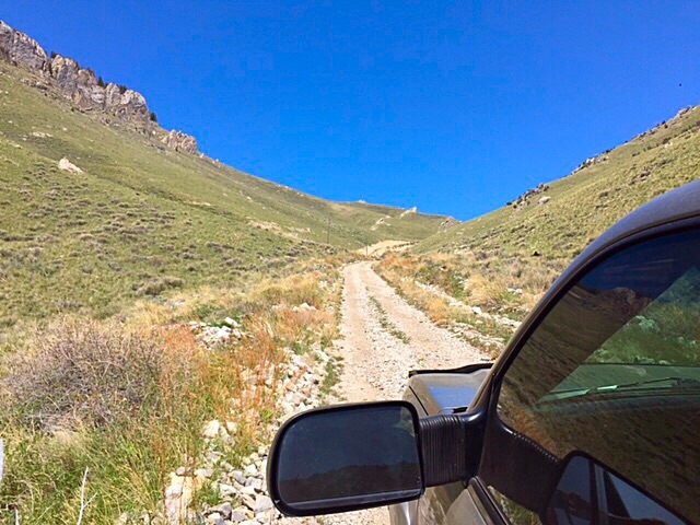 This shot shows the Eightmile Access road about midway.