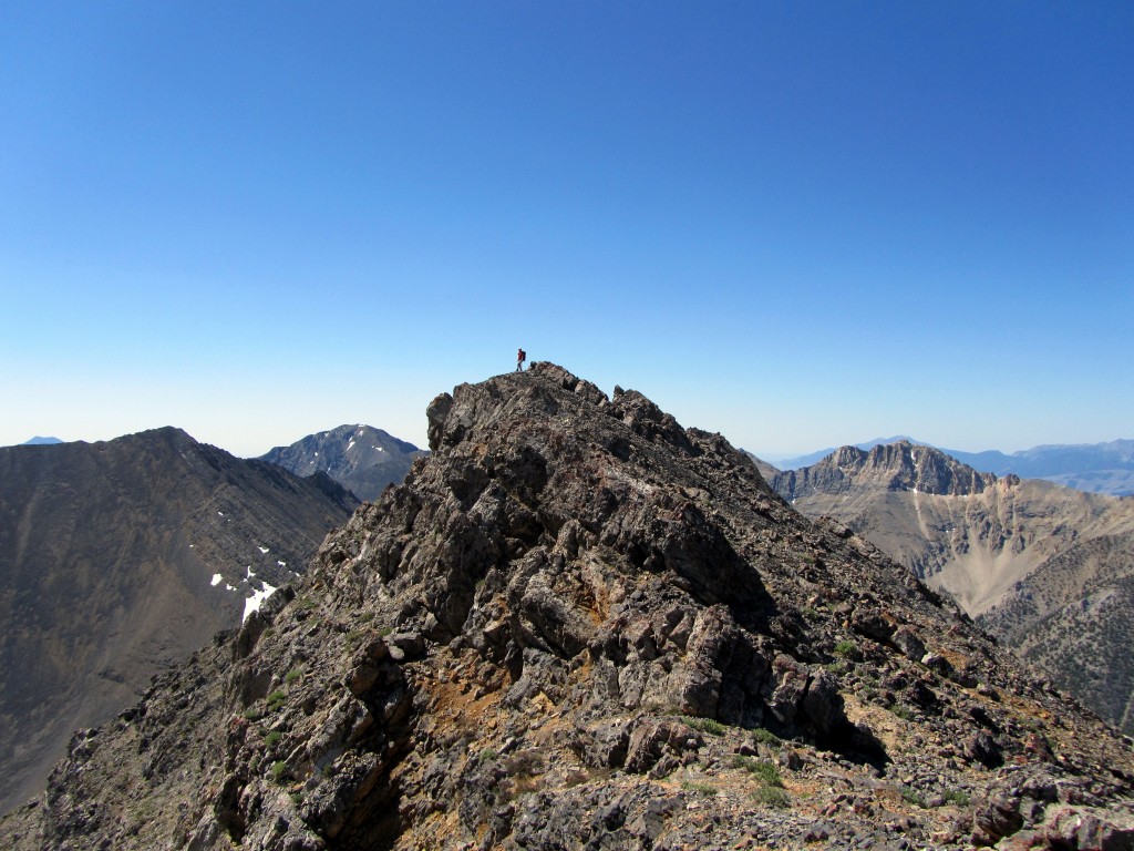The summit of Shoshone John. George Reinier Photo