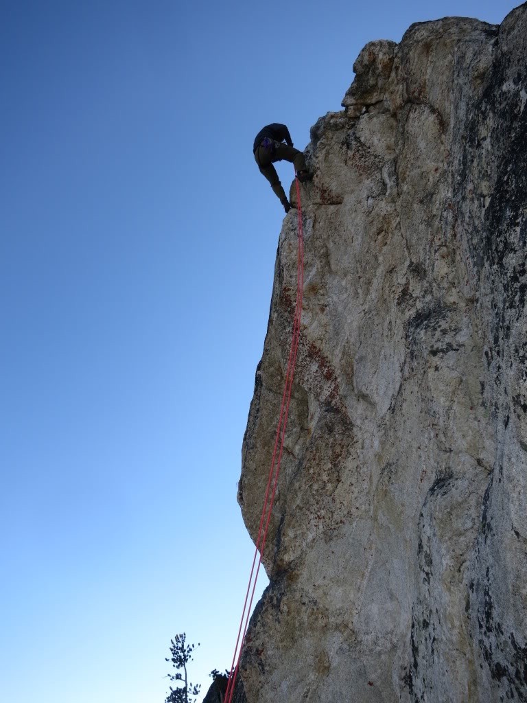 Rappelling a portion of the route. Sean Duffy Photo 