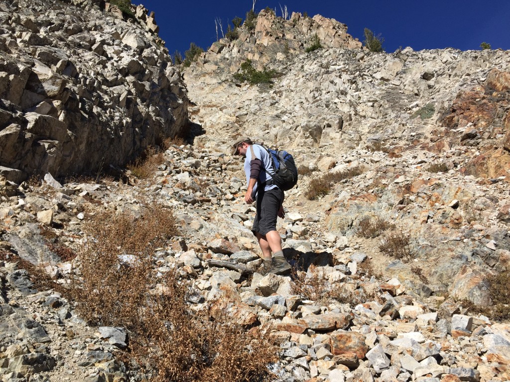 Dan Robbins near the base of the Baugher Coilor.