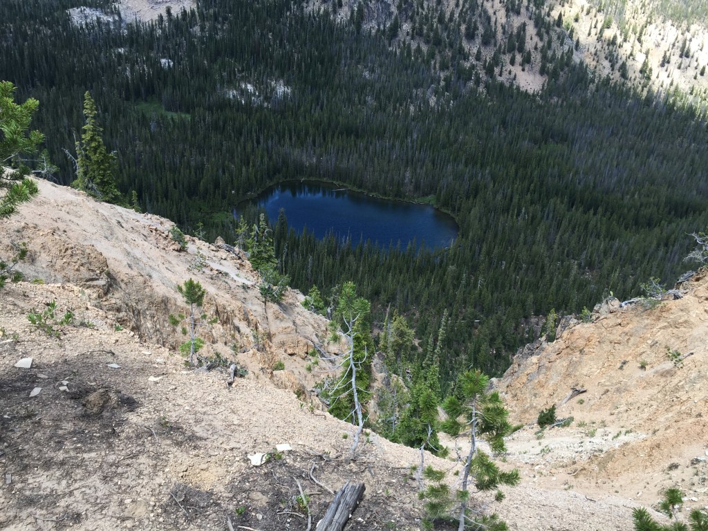 This is the second unnamed lake nested along the north side of the east ridge.