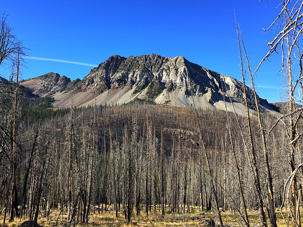 Six Lakes Peak from the road.