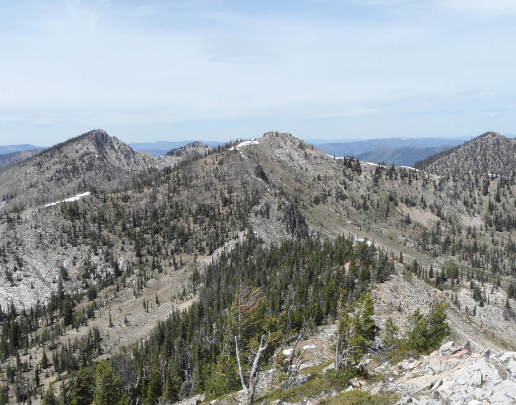 Big Creek Point in the center and Profile Peak on the left. John Platt Photo 