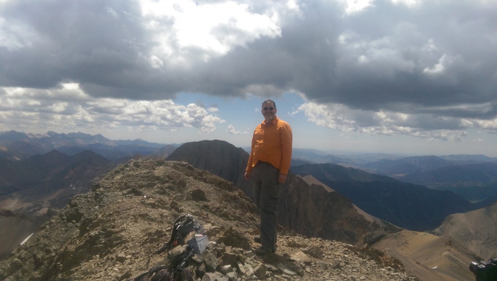 Ken Jones on the summit of Ryan Peak 2015.