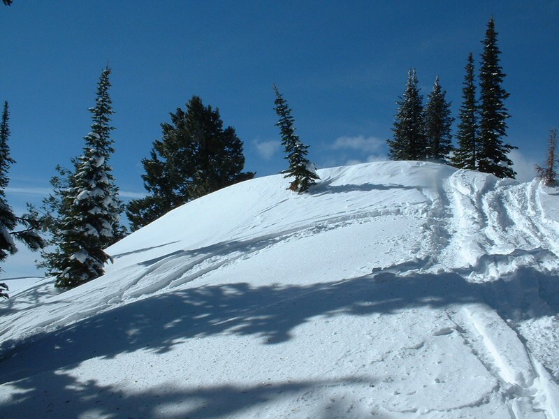 The summit of Freeman Peak is a popular destination for snowmobile enthusiast. Dan Robbins Photo