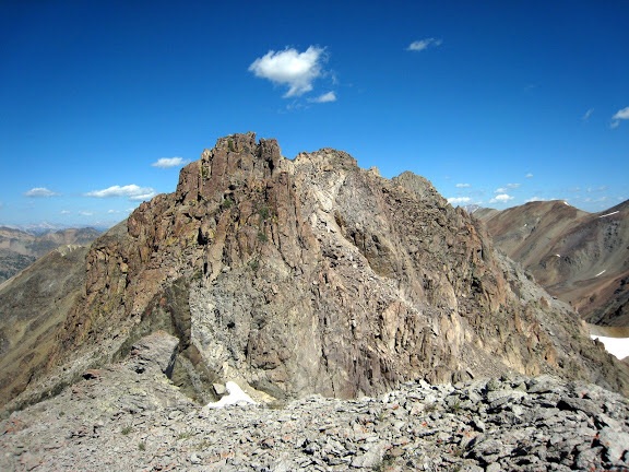 The summit,block of Peak 11161. George Reinier Photo