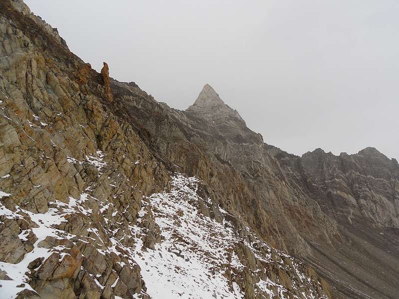 The summit pinnacle of the Chinese Wall. Dave Pahlas Photo 