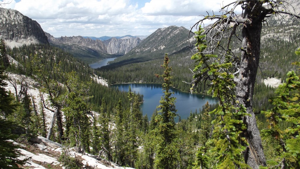 Airplane and Ship Island Lakes with the Litner Group at the far end of Ship Island Lake. Bruce Reichert Photo