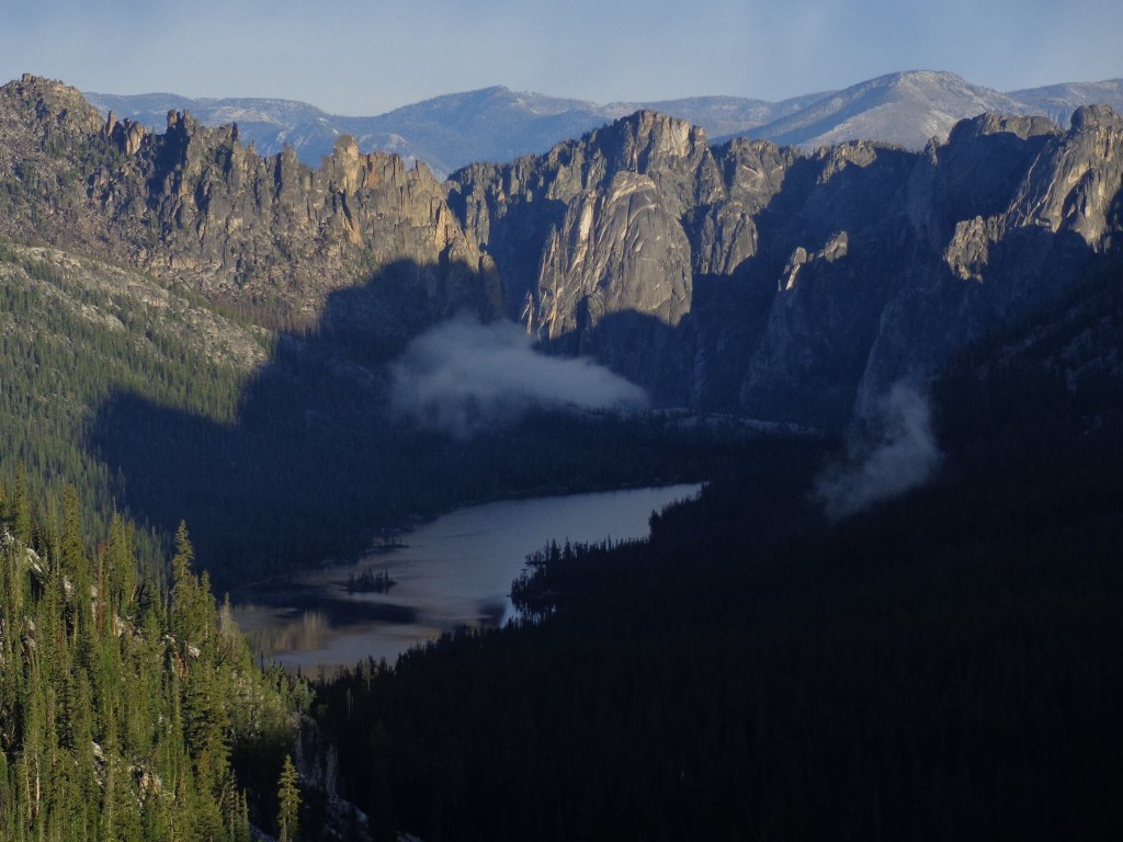 This photo by Jay Krajic is the best I know of. It not only shows good details of Litner formations and peak's but it also shows the ragged ridge on the south side of the canyon. Jay Krajic Photo