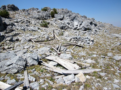 The tent cabin, with trail to summit in background? Ray Brooks Photo 