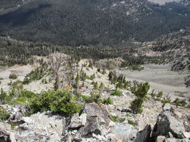 Looking back down the southeast rib. Tom Cox Photo