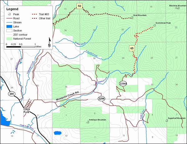 Forest Service Map.