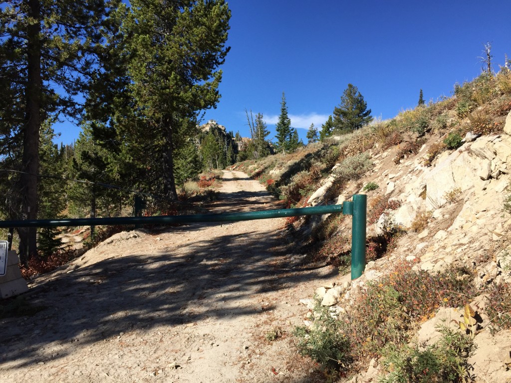 There is a gate blocking the road near the summit. It was closed the day I ascended the peak.