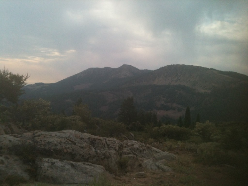 the Owyhee Crest looking east to Turntable Mountain (on the right) and Hayden Peak (at the far skyline).